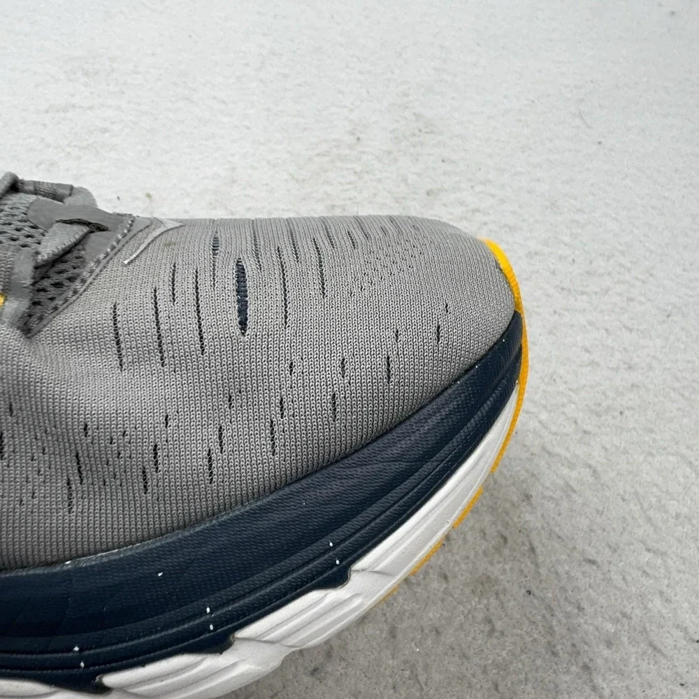 Hoka One One Gaviota 3 Shoes Mens Size 9.5 Gray Wide Cushioned Running Sneakers
